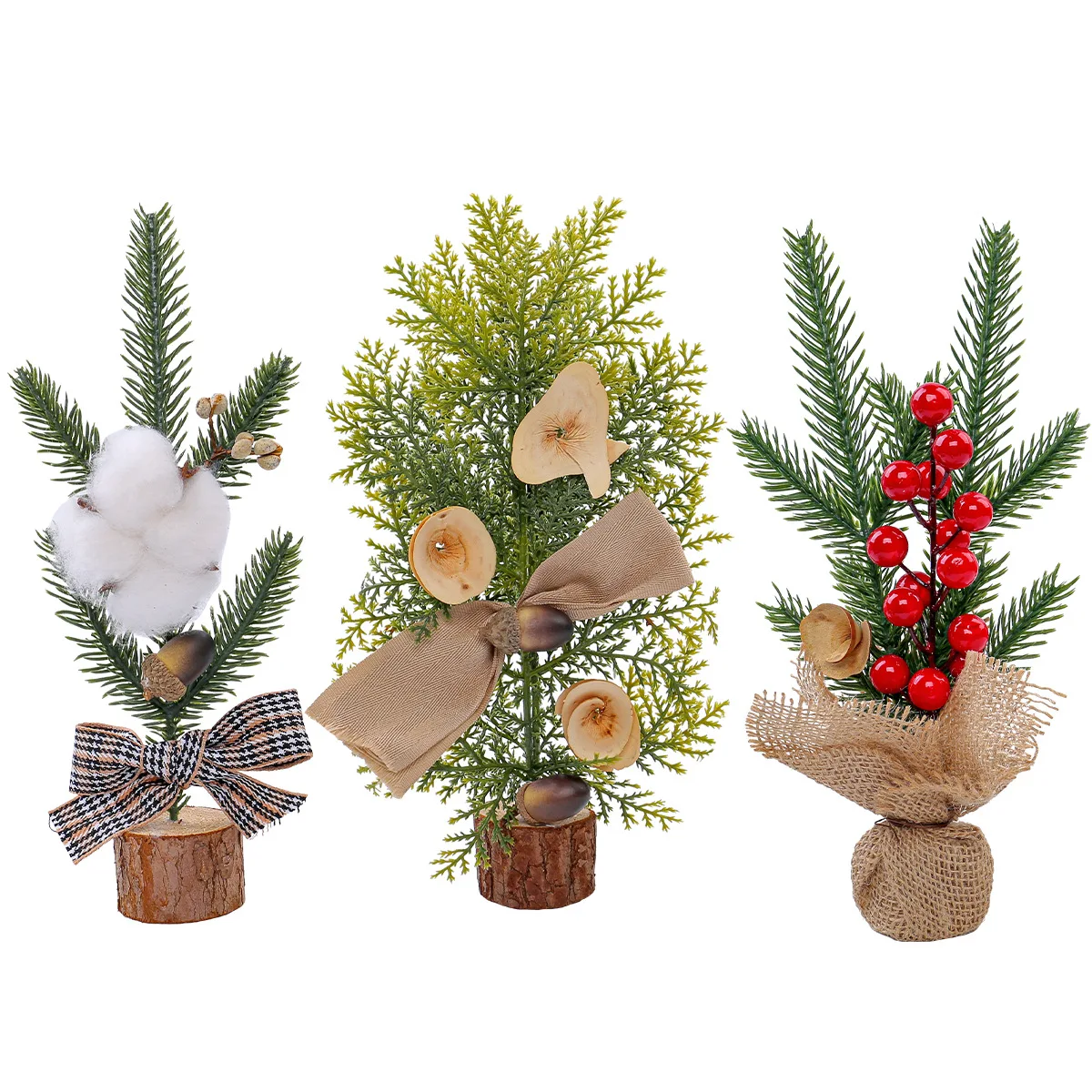 Christmas Decorations Desktop Window Mini Christmas Tree Ornament Potted Plants Festival Scene Arrangement Decorations