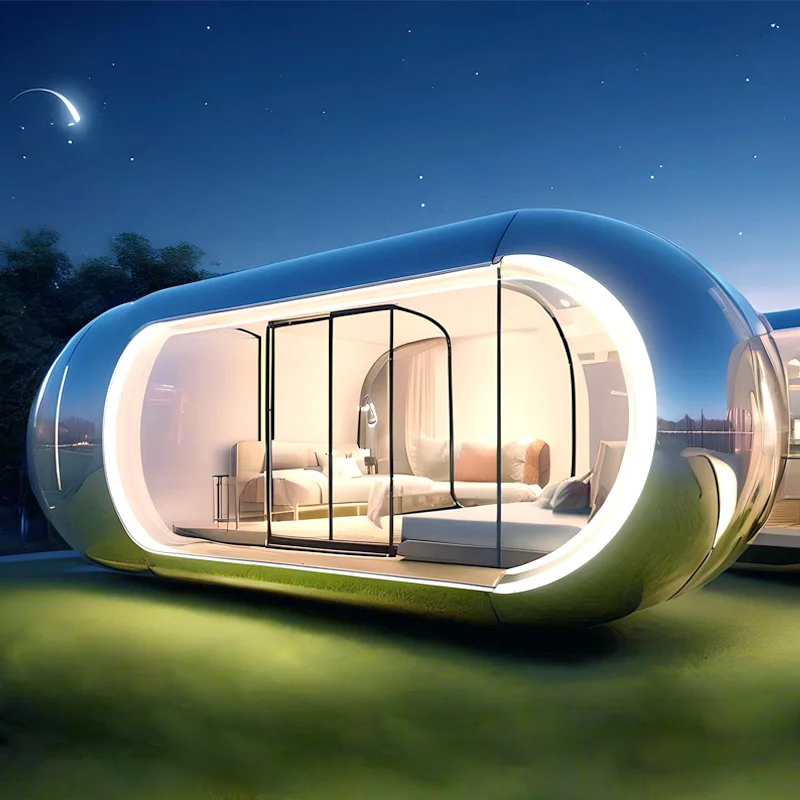 modular house modern prefabricated  Ready Made tiny homes bedroom with bathroom balcony villa  container Capsule hotel