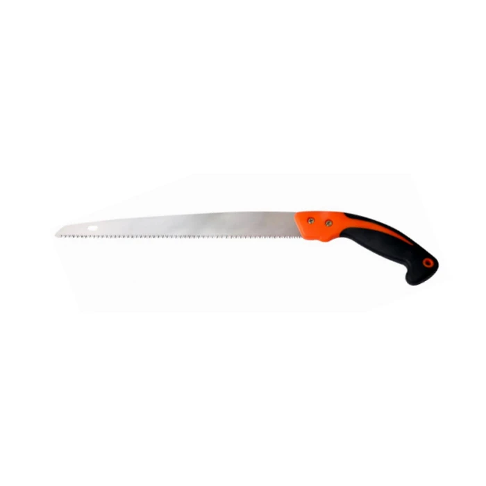 Fast Delivery Garden Hand Saw 350mm Wooden Handle Curved for Tree Branch Trimming and Wood Cutting