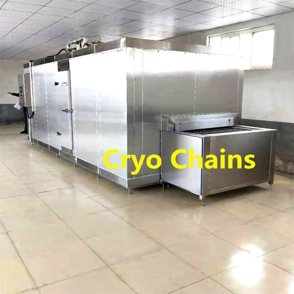 Freon быстрая замораживание фруктов и овощей обработка iqf туннельный контейнер для быстрого замораживания мяса