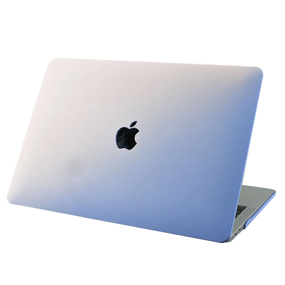 Rose pink+blue gradient color hard PC case for macbook for apple for huawei