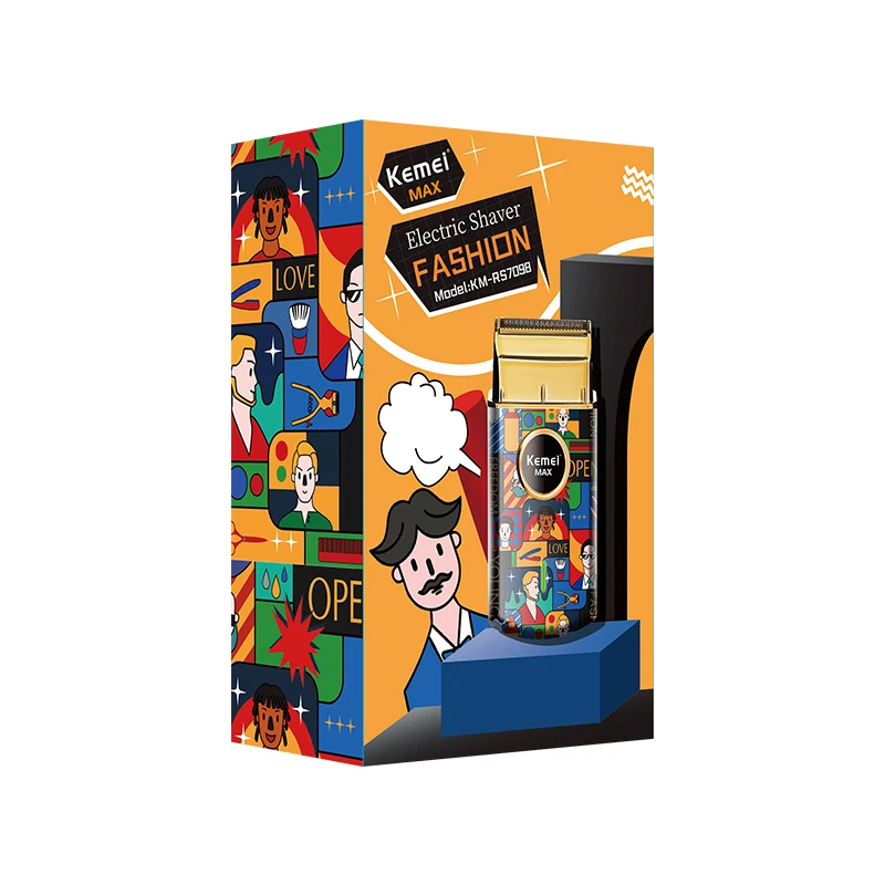 Kemei KM-RS7098 Professional beard shaver Trimmer Set Usb Charging Rechargeable Shaver Machine For Men