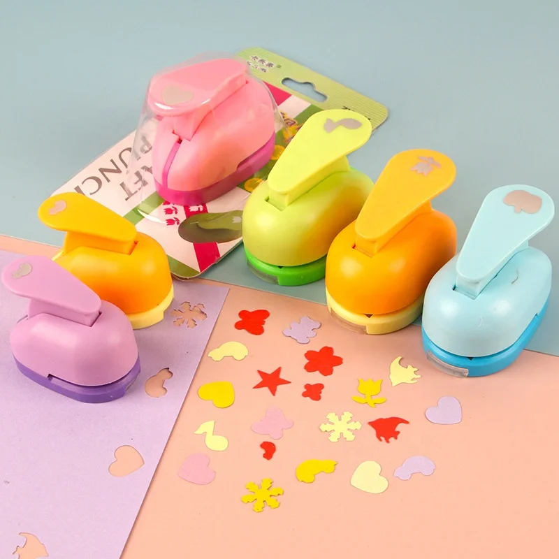 Wholesale Drawing Toys ChildHole Punch Mini Printing Paper Hand Shaper Scrapbook Tag Card Craft DIY Punch Cut