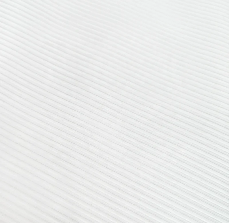 Wholesale custom tr rib fabric no moq solid color cotton fabric white brushed rib fabric for hoodies