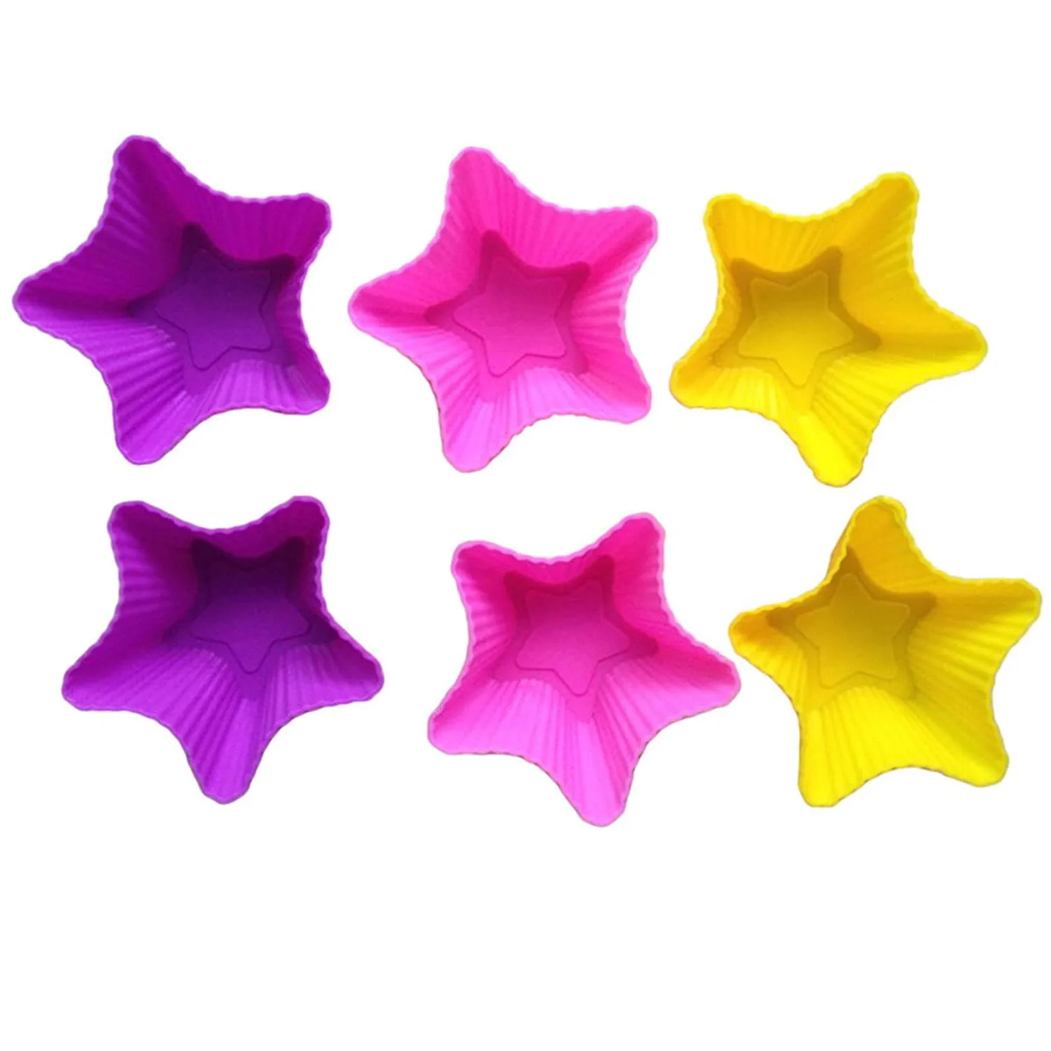 Силиконовая форма в форме звезды аксессуары для чашек трафарет выпечки тортов кастрюль подкладки капкейков инструменты