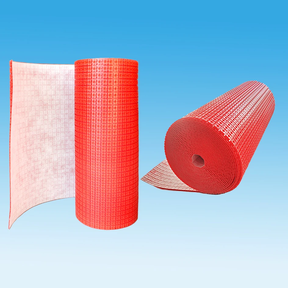 Underfloor Heating Mats membrane for ceramics floor tile Polyethylene uncoupling waterproof membrane
