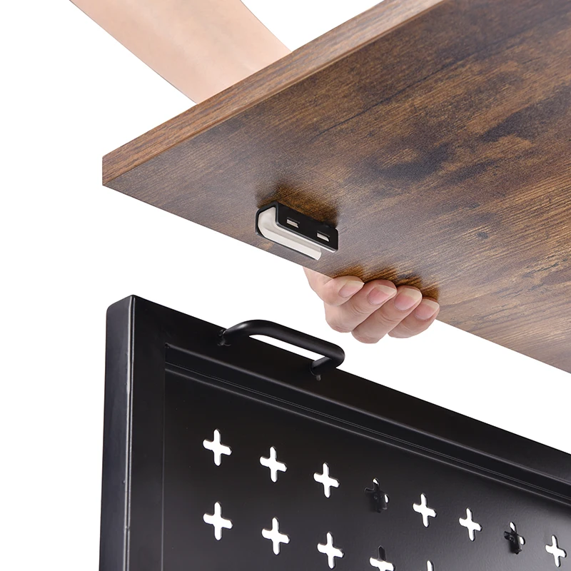 WIREKING MDF Table Steel Frame Foldable Office Computer Desk Modern Student Table Office Equipment