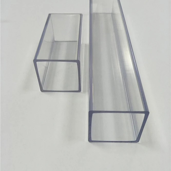 Square Rectangular plastic Acrylic/PMMA/PVC/ABS/PP/PE/PA tube plastic pipe