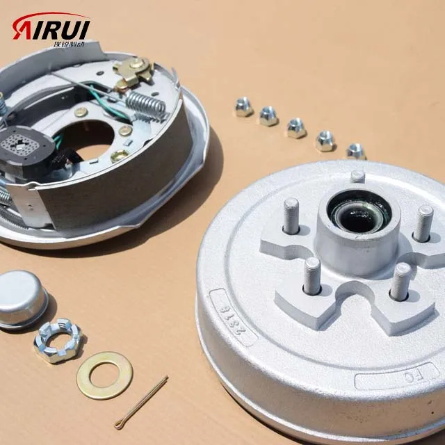 High Quality Factory Direct Sales Airui 12 Inch Dacromet Electric Brake and Drum for Box Trailer Accessories / RV Use