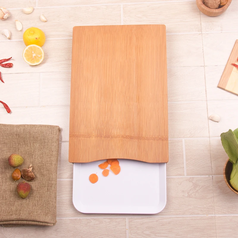 
Bamboo cutting board with tray Wholesale Eco-friendly Natural custom Organic Bamboo Cutting Board Chopping Block With Tray 