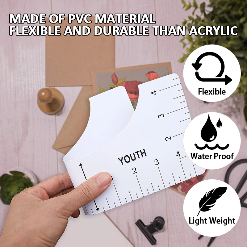 Sinamay набор направляющих для футболок на заказ в наличии футболка линейка направляющий инструмент серый шт. выравнивания