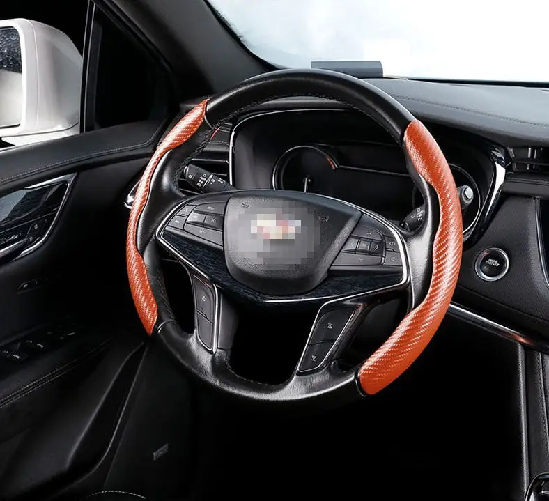 Wholesale Anti-slip Best Seller Easy Installation New Style Carbon Fiber Universal Car Steering Wheel Cover