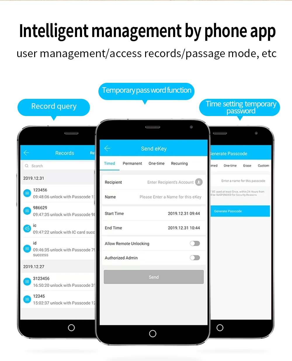 Smart Fingerprint Door Lock Smart Home Remote Control Wifi Wireless Lock Original Cylinder