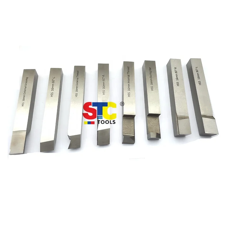 8pc lathe Blank Solid HSS Turning Tool Bit Set