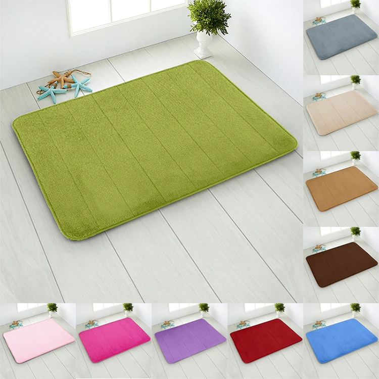 Hot selling soft acrylic flannel home kitchen soft microfiber luxury bathroom rugs washable