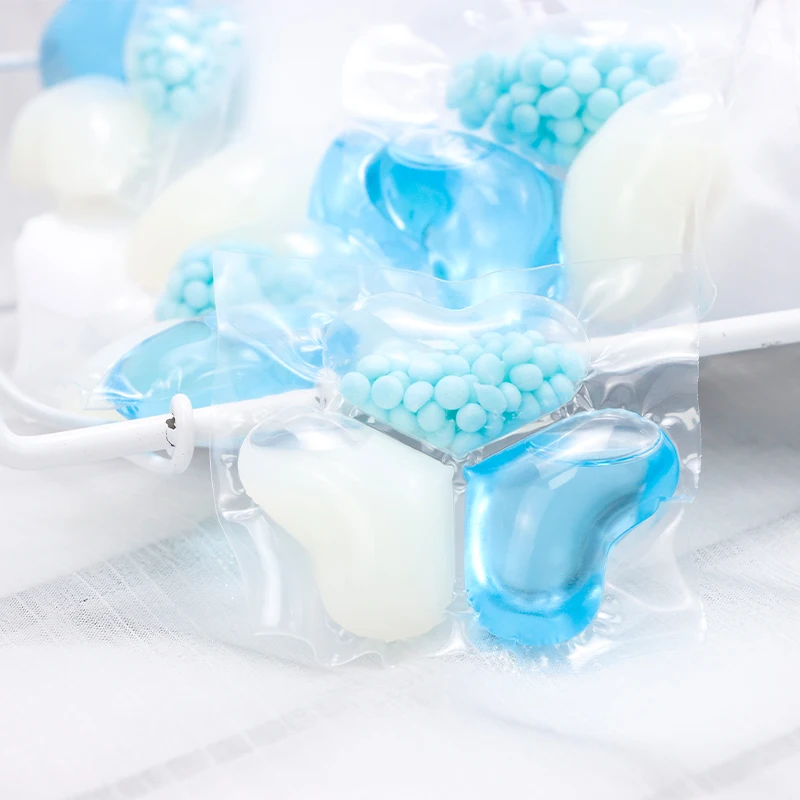 3 in 1 Wholesale Custom Laundry Pods  Cleaning laundry Detergent Beads Laundry Pods Ocean Fragrance booster Beads 100pcs/box