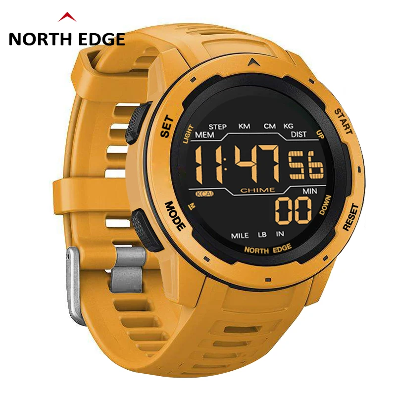 North Edge 2020 New Model Outdoor Pedometer Digital Smartwatch Multi-function Waterproof Student Sports Watch