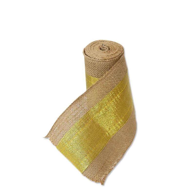 Party material diy bag warrping wedding decorative gift packing jute burlap ribbon