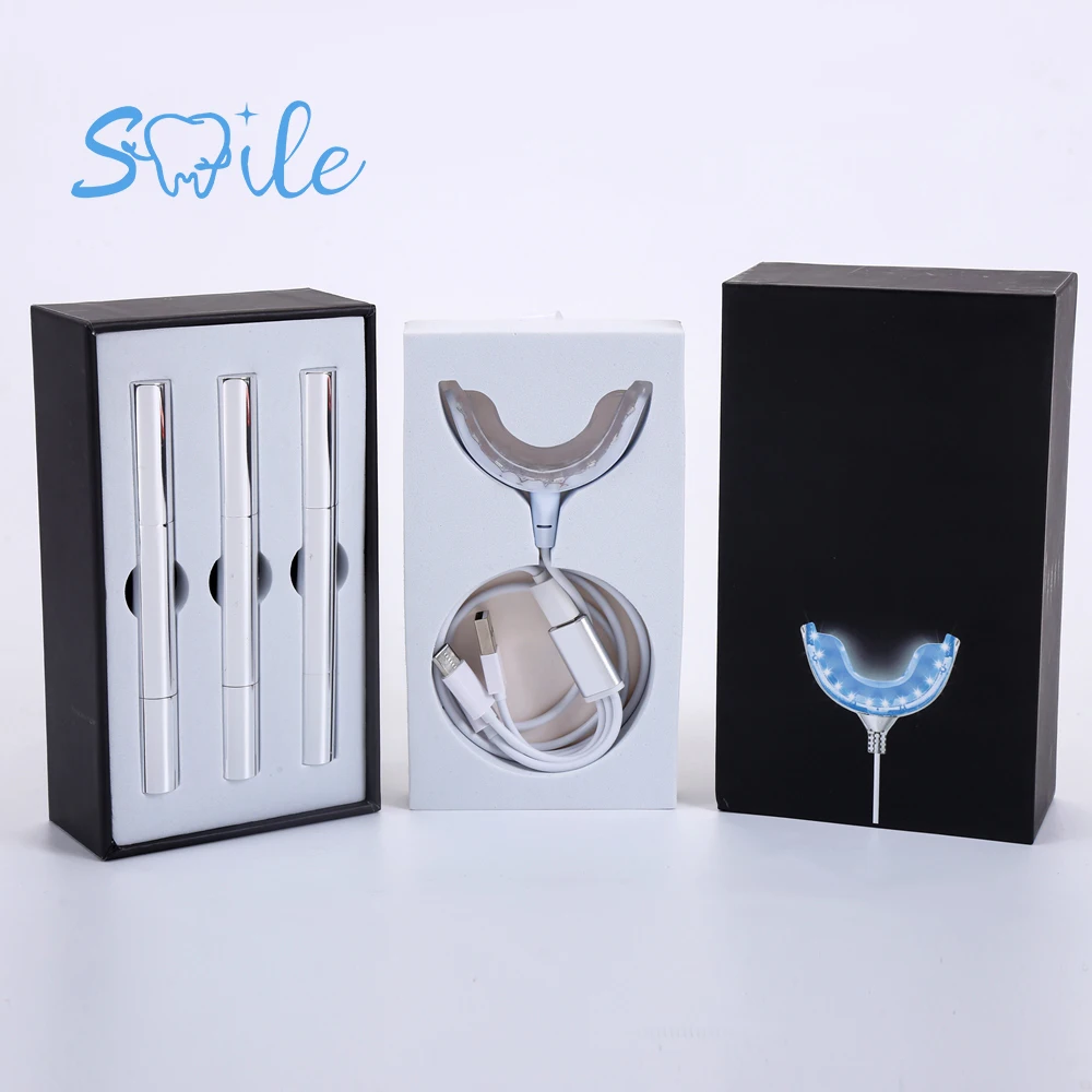 Professional Manufacturer USB Type C Teeth Whitening Kit With LED Light 2ml  Teeth Whitening Pen