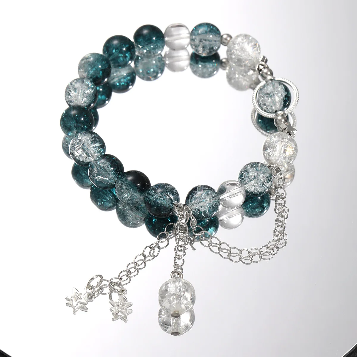 Wholesale Handmade Custom Butterfly Glass Beads Crystal Beads Bracelet Jewelry For Women