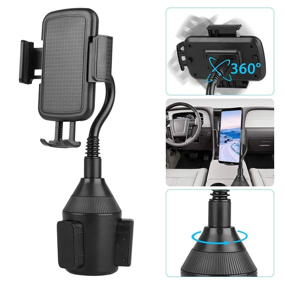Starsky Car Cup Holder Phone Mount, Long Gooseneck Cell Phone Cup Holder with 360 Degree Rotatable Cradle