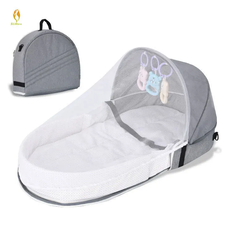 Folding Portable Baby Crib Mosquito Net Bed Backpacking Lightweight High-Quality Mesh Pop-Up Travel Child Tent