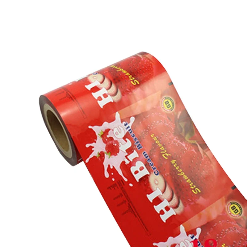 custom printed horizontal flow wrap  pillow wrapping for food packaging