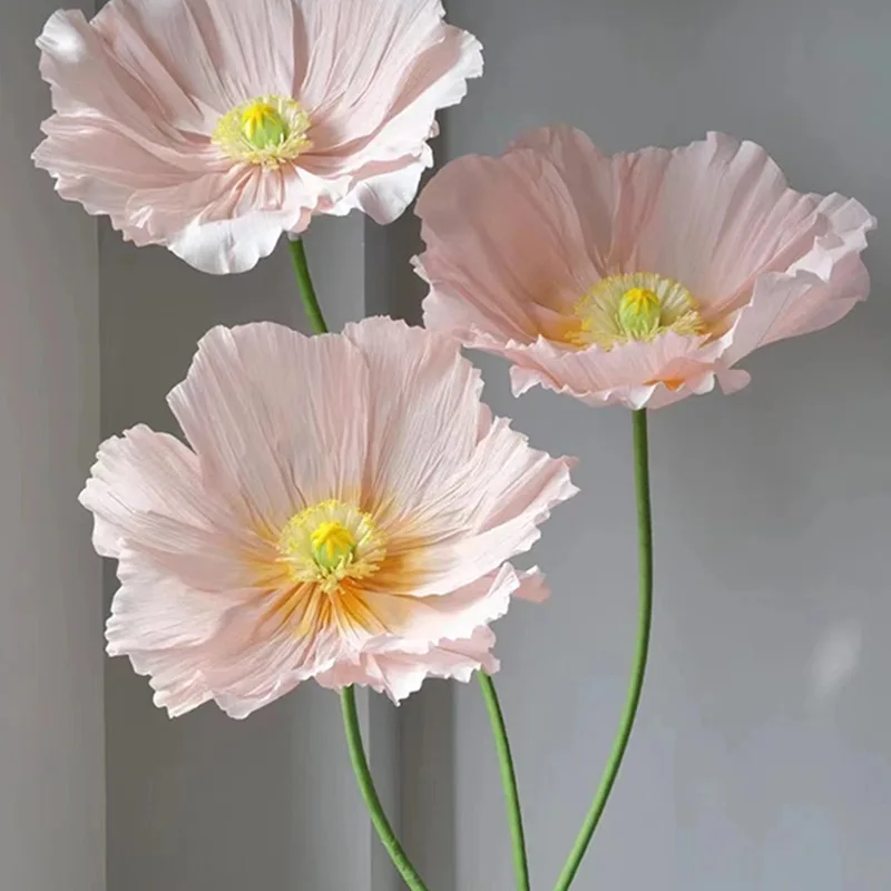Wholesale Wedding White Giant Flower Decoration Giant Artificial Flower Wedding Shop Store Display Giant Paper Flowers