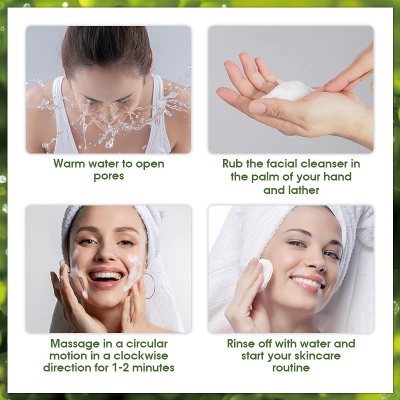 Cosmetics Products----South Korea Facial Cleanser Paraben-free Moisturizing and Sea Grape & Portulaca Hydrating Face Wash