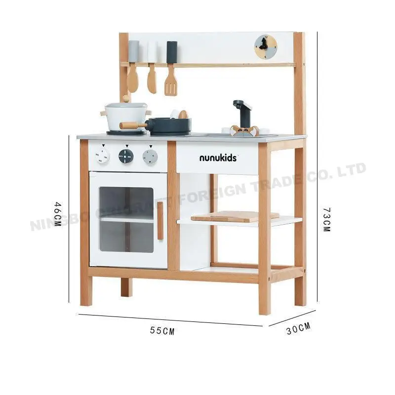 
Hot selling children pretend role market play store kids wooden play set kitchen girl toy sets for toddler kitchen appliance toy 