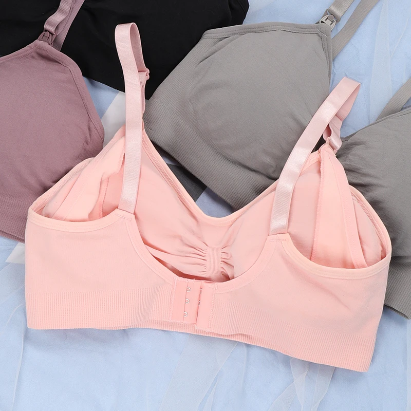 Custom Women sexy pregnant underwear removable padded motherhood pregnancy seamless maternity breastfeeding bra