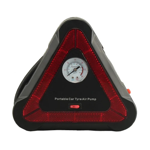 4 in 1 warning triangle for Car with tyre air pump