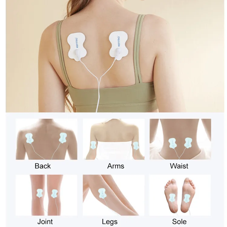 Lumbar Massager Back Pain Relief Heating Pillow Traction Physiotherapy TENS Machine