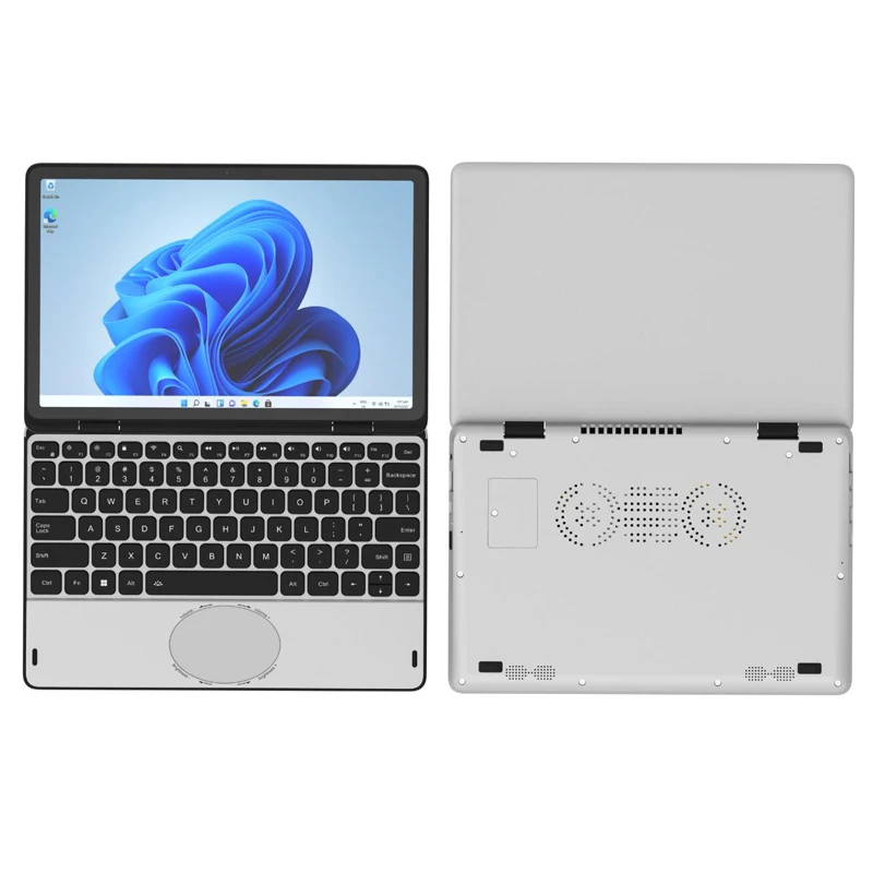 Hot Sale Oem Laptops New Design 11 Inch N100 Quad Core Yoga 360° Flip Notebook Backlit Keyboard Intel Win 11 Business Laptop