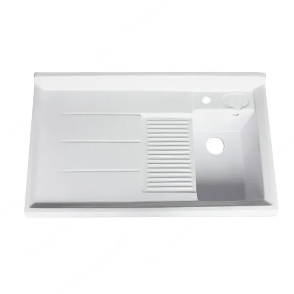 Single Undermount Acrylic Rectangular Vessel Wash Basin Kichen Sink