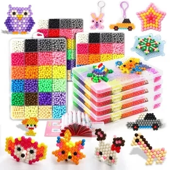 24 Colors 5mm Water Magic Beads Set Refill DIY Plastic Craft Puzzle Toy Beads Fuse Beads Hot Sell yi run