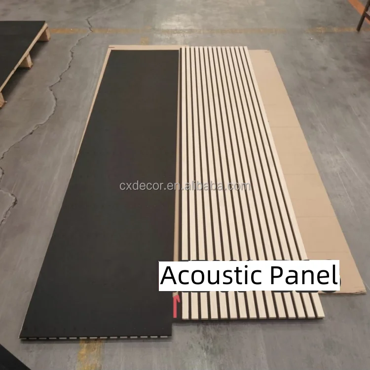 Akupanel Board Sound Insulation Sound Proof Foam Wood Slat Acoustic Noise Cancelling Wall Panels for Walls