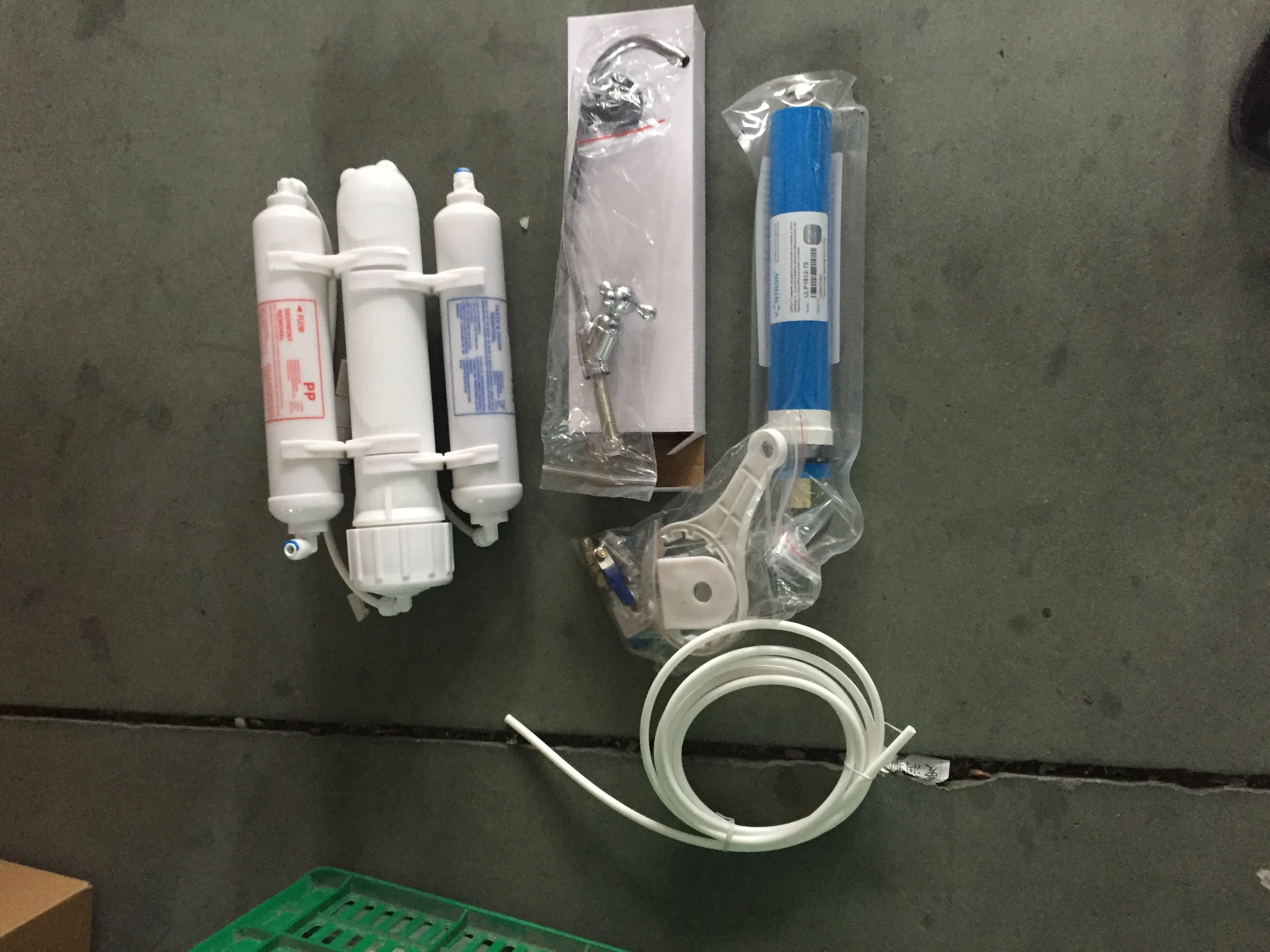 3 stages simple reverse osmosis system water filter