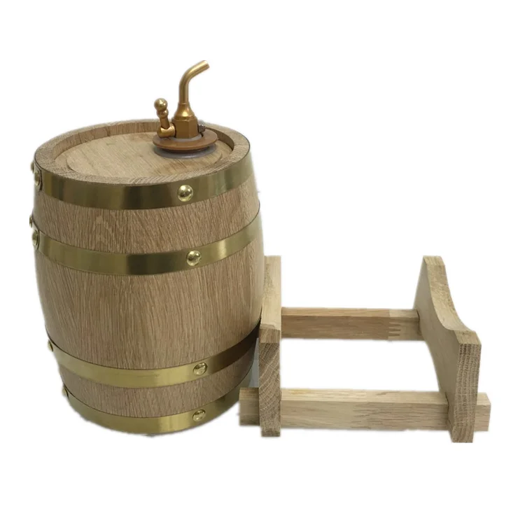 Custom logo solid oak wooden wine barrel for whiskey rum bourbon tequila beer wood barrel wine barrel