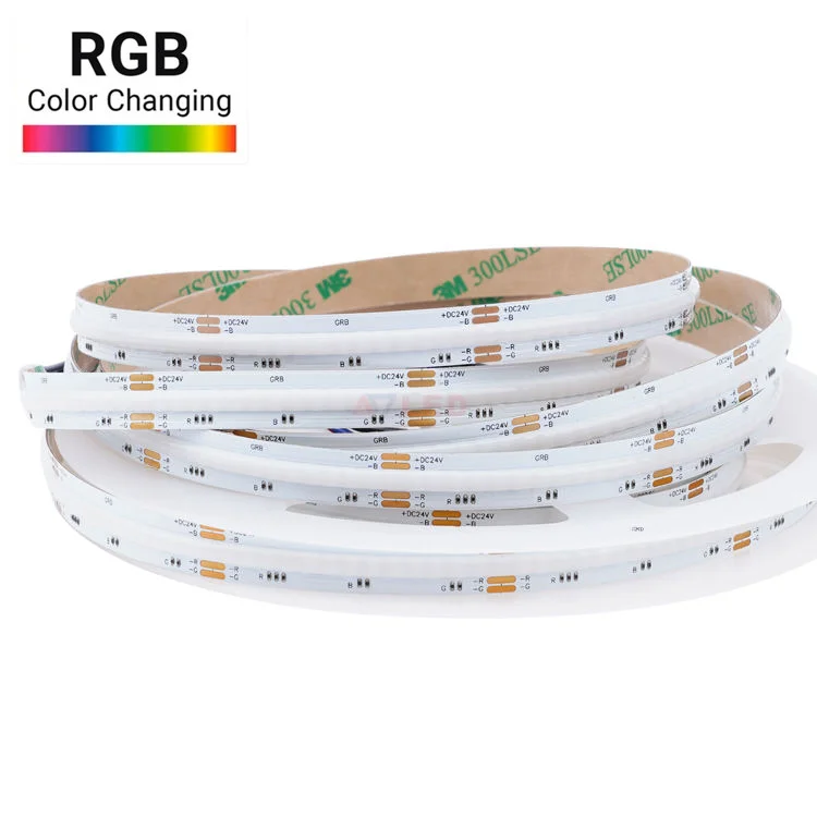 2023 Popular Cob Rgb Led Strip Light 3 Years Warranty 840Leds/M 24V Ip65 Waterproof Flexible Rgb Led Strip for room