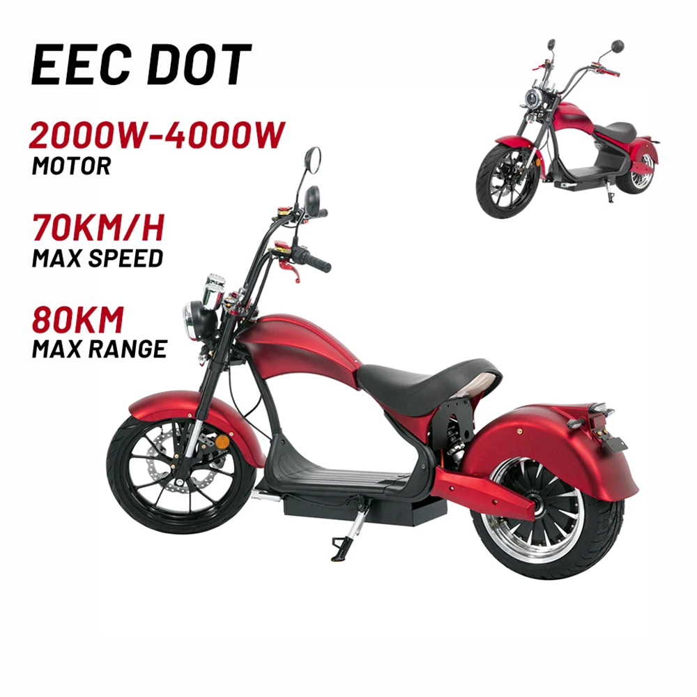 Citycoco 80km/h Electric Scooter EU Warehouse 4000W Electric Chopper Motorcycle