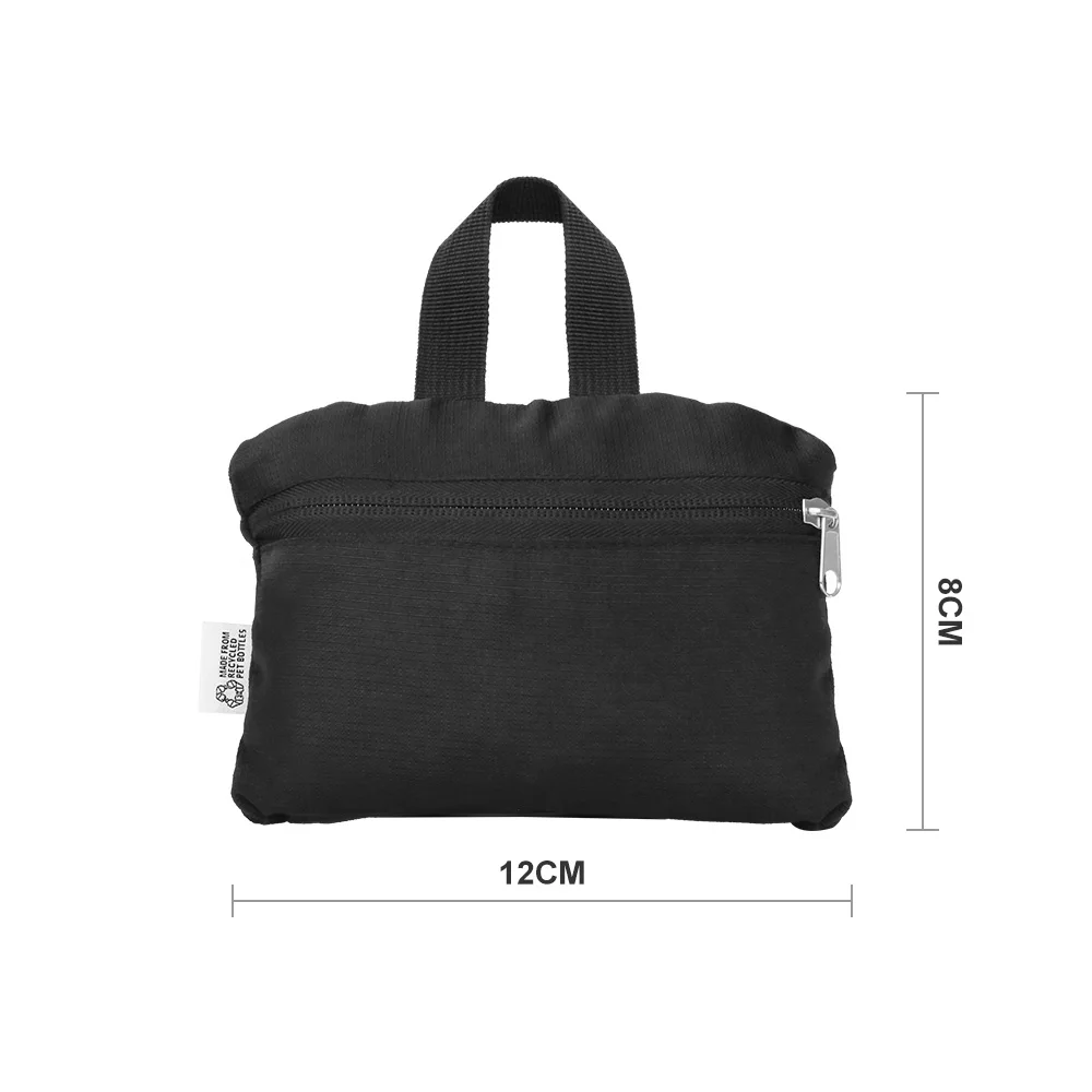 Portable multifunction polyester rPET lightweight folding travel duffle bag 30L 40L