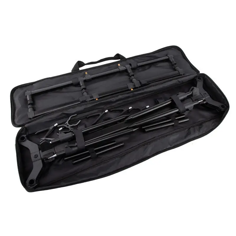 Aluminum Alloy Adjustable Durable Retractable Carp Fishing Rod Pod Stand Set