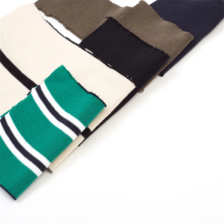 Garment Accessories Knit Rib Fabric Cuff Collar And Bottom Hem Ribbing Band For Clothing Apparel