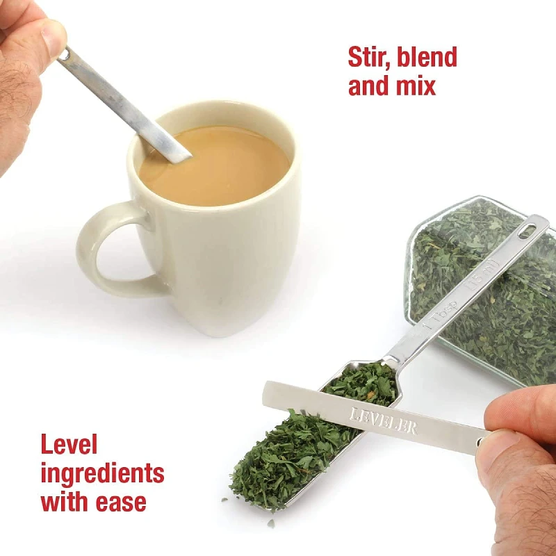 Stainless Steel Measuring Cup Spoons Set Wholesale Kitchen Rectangular Measuring Tool for Cooking and Baking