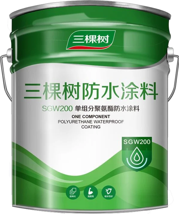 3trees Environmental High Low Temperature Resistance One-Component Polyurethane Waterproof Coating Colored Waterproofing Paint