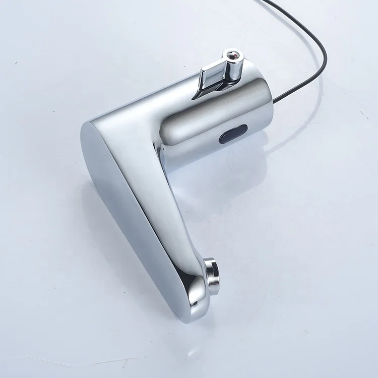 Manufacturer Deck mounted Hot Cold water brass Automatic Touchless bathroom sensor tap