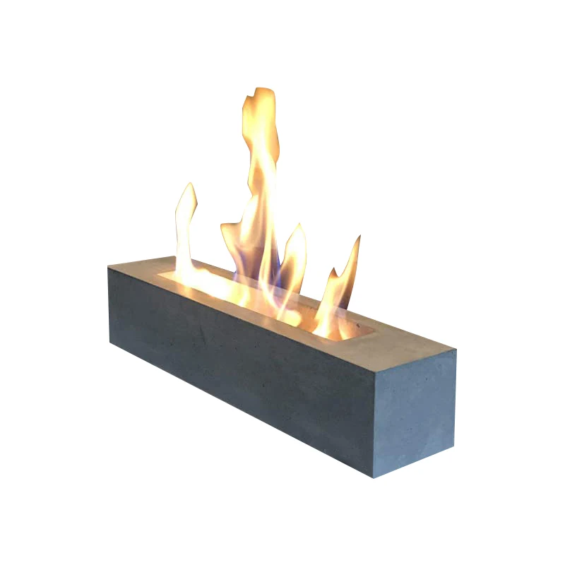 High Quality Decoration Round Cement Indoor Luxury Ethanol Table Fireplace Fire Bowl