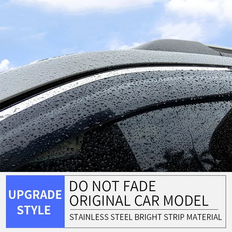 Window Sun Vent Visor Rain Guards Sun weather stripping Door Visor  for toyota prado 2010+ LEXUS GX460 400