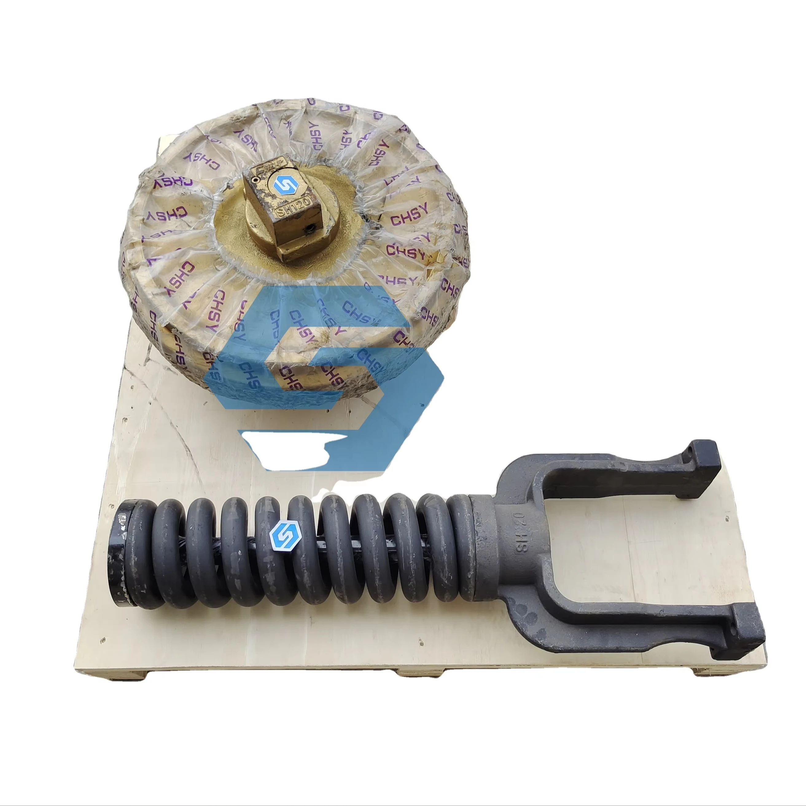 SH100 SH120 JS140 JS200 JS220 JS240 JS260 SH70 Adjuster Assy Tighten the oil cylinder and guide wheel